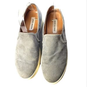 Steve Madden sneaker loafers perforated faux suede vegan Gracy model size 8.5